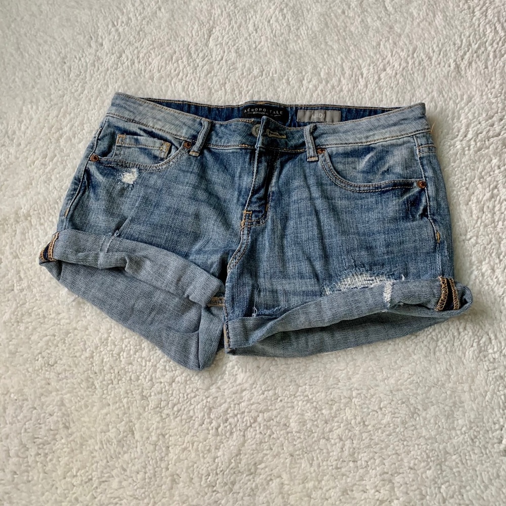 Aéropostale midi jean shorts